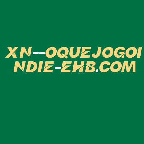 Logo da XN--OQUEJOGOINDIE-EHB